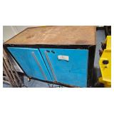 Vintage Rolling Metal Storage Cabinet - Estate Sales Warehouse (GR)