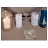 Candle Collection - 4 Bullfrog Light Company Candles - 2 Birch, Great Lakes, Lighthouse