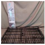 Metal Dog Kennel - Collapsible, 36" x 22", Medium to Large Dog & New Dog Sleeper Lounge