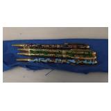Vintage Cloisonne Pen Set