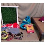 Dog Collection - Cones, Large Collars, Ball Thrower with Balls, Combs, Bowl, Mesh Bed, Indoor Potty