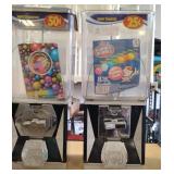 2 Vintage Gumball Machines