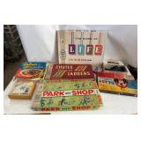 Holiday Decor Lot: Camouflage Santa Figurine, Nativity Scene & Wooden Storage Crate
