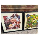 Framed Lenticular 3D Wall Art Pair