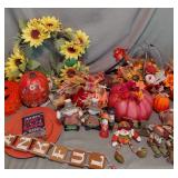 Fall Decorations - Wreaths, Pumpkins, Kitchen Towels, Napkins, Plates and More