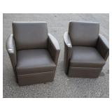 Pair of Vinyl Chairs