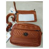 New Lug Switch Convertible Crossbody bag & Lug Peekaboo Convertible Wristlet - Copper Brown