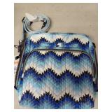 New Lug Ranger Crossbody Bag - Blue Bargello Chevron