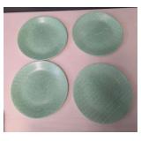 Corelle Green Linen Dinner Plate Set of 4