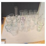 Large Assortment of Drinking Glasses