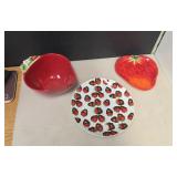 Strawberry Dish Sets - Temptations, Dept 56, and More