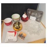 Small Lot of Holiday Decor and Dishes