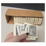 17 New Old Stock Miniature Nude Lady Decks of Cards - all Black and White