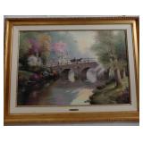 Thomas Kinkade Limited Edition Canvas - 1998, Hometown Bridge