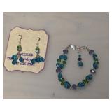 Swarovski Crystal Bracelet and Earring Set