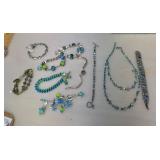 Gorgeous Blue Stone and Crystal Jewelry Collection