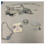 Vintage Rhine Stone Jewelry and Rhinestone Scrap Jewelry