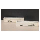 2 ERTL White GMC Holland Model Semis