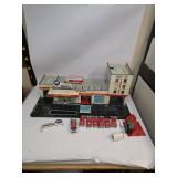 Vintage Sears Tin Litho Gas Station with Elevator