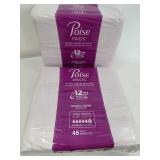 2 NIB Packs of Poise Pads - Long Length, Ultra