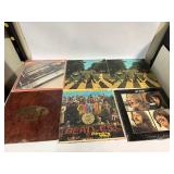 The Beatles 6 LP Lot: Sgt. Pepper, Abbey Road (2 copies), Let It Be, Love Songs, 1962-1966
