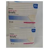 2 Packages of 20 XL Super Plus Briefs