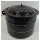 21.5 Qt Granite Ware Water Bath Canner - 7Qt or 9 Pint Jars or 12 1/2 Pint
