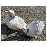 Enesco Vintage 1988 Ceramic Country Geese Figurines