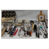 Kitchen Supplies - Utensils, Scissors, Knives, Mandolin, Muffin Pan, Ice Trays, Can Opener, More