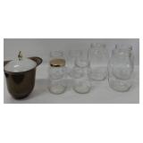 3 XL Jars and 4 Large Jars, 1 Vintage Ice Bucket