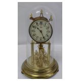 Vintage Kundo 400 Day Anniversary Torsion Clock with Glass Dome - W. Germany