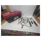 Large Collection of Various Sized Sockets in Black Craftsman Toolbox