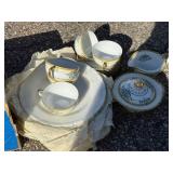 Noritake Hand Painted Minaret Pattern Porcelain Tea Set