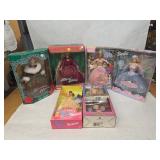 Collection of 7 Vintage Barbie Dolls