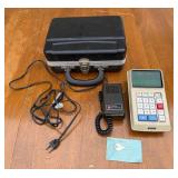 Vintage Sharp EL-8 Desktop Calculator & AC Adapter Set with Hard Carrying Case