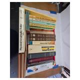 Small Collection of Vintage Encyclopedic Books in Vintage Elias Brothers Tote
