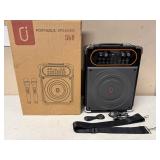 Portable Speaker S68: PA Sound System with Microphones and Accessories in Box