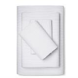Room Essentials Twin/Twin XL Microfiber Sheet Set: Striped Bedding Packs (Lot of 2)