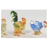Lenox Rooster Ruckus Figurine Set in Original Box