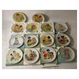 Set of 14 Avon Mini Display Plates