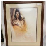Framed Ox Franca "Destiny" Signed & Numbered Native American Print 964/999 w/ Hadley House COA