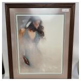 Framed Ox Franca Signed & Numbered Native American Portrait Print 915/1500