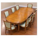Baker Dining Room Table with 8 Baker Dining Room Chairs