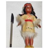 Vintage Native American Doll Figure #1