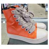 Orange High Top Sneakers Size 5y