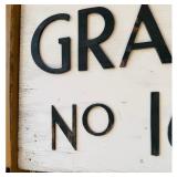 Vintage Egypt Grange No. 1696 Large Wooden Lodge Sign - Raised Black Lettering - photo 4