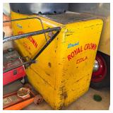 Vintage Royal Crown Cola Yellow Metal Advertising Cooler - RC Cola General Store Collectible - photo