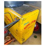 Vintage Royal Crown Cola Yellow Metal Advertising Cooler - RC Cola General Store Collectible - photo