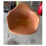 Vintage Herman Miller Eames Fiberglass Armchair - Terracotta Brown - Mid-Century Modern - photo 3