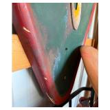 Large Vintage - Station - Print Shop Sign - Diamond-Shaped Metal Advertising w/ Raised Letterin - ph